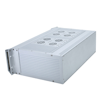 3U Euro Modulares Aluminium-Steuergehäuse Subrack-Gehäuse Backplane Griff Belüftungsschlitze IP54 Steckbare Einheiten Elektronische Module
