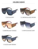 Nouvelle Arrivée 2026 – Lunettes de Soleil Surdimensionnées à Monture Intégrale pour Femme et Homme, Style Steampunk, Protection UV400, Marque Shoneray, Design de Luxe