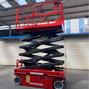 Plataforma Elevadora de Tijera Hidráulica Eléctrica Autopropulsada de <span class=keywords><strong>3m</strong></span> 6m 8m 10m 12m 14m 16m 18m para Construcción y Trabajos Aéreos - Product Image 1