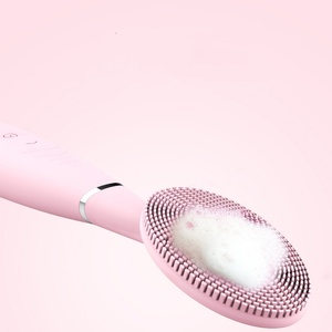 Cepillo de Limpieza Facial Eléctrico Recargable por USB de Silicona, Exfoliante Facial Vibrador de Mano para Limpieza Profunda de Poros - Product Image 4