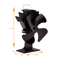 Ventilateur silencieux pour accessoires de cheminée, mini-ventilateur pour poêle à bois, ventilateur de chauffage pour poêle à bois