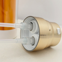 Nouvelle Arrivée Flacons Pompe Airless à Double Chambre en Plastique ABS PP pour Emballage de Sérums, Crèmes Visage et Nettoyants Faciaux