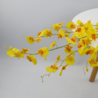 Fleurs d'orchidées artificielles hydratantes à 3 branches, style nouveau, toucher réel, pour la décoration intérieure, la Saint-Valentin et Noël, vente en gros