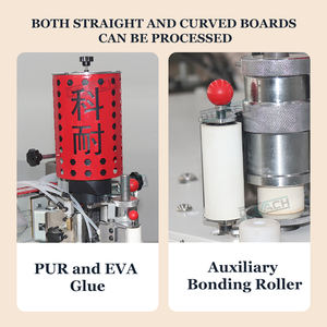 Machine à plaquer les chants automatique <span class=keywords><strong>en</strong></span> PVC MDF pour machine à bois baguage de chants manuel avec fonction de collage de <span class=keywords><strong>coupe</strong></span>-bordures à vendre - Product Image 3