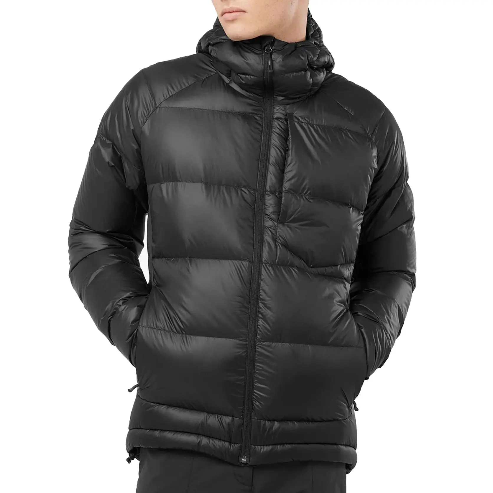 OEM personalizado de invierno al aire libre engrosada chaqueta de los hombres cálido abajo chaqueta de invierno desgaste ligero puffer abajo chaqueta