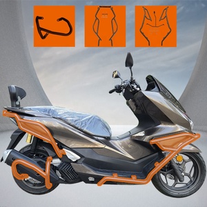 25 Modelli <span class=keywords><strong>Honda</strong></span> PCX160 (WH150T) Barra di Protezione Anticaduta Anteriore e Protezione Tubo di Scarico - Modifica Completa per <span class=keywords><strong>Moto</strong></span> - Product Image 1