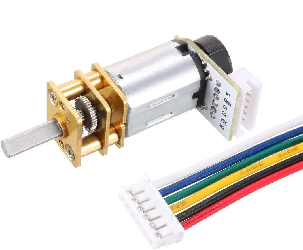 N10 N20 N30 Tandwielmotor 12Mm Klein Hoog Koppel Lage Snelheid Met Encoder Dc 12V Geborsteld Mini Tandwielmotoren