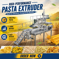 Ligne de production de snacks et pâtes 3D à double vis automatique CE en SUS304, 200-1000 kg/h, machine extrudeuse alimentaire pour macaroni
