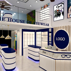 ชั้นวางแว่นตาติดผนังตู้เฟอร์นิเจอร์ชั้นวางของร้านอุปกรณ์ออปติคอลของตกแต่งร้านตกแต่งภายในร้านออปติคอล - Product Image 3