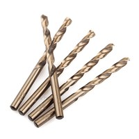 Forets hélicoïdaux BWIN D1 à queue droite en acier rapide M2 au cobalt, 2 cannelures, revêtement TiN, diamètre 1-20 mm pour perçage de métaux
