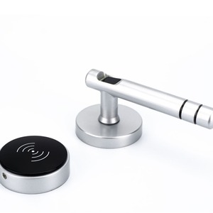 Smart Apartment Split Type Hotel Electronic <b>Lock</b> Zinc Alloy Card Unlock With Mechanical <b>Key</b> Silver Color - Product Image 3