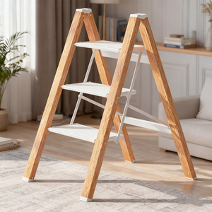 Scala Pieghevole in Alluminio a 3 Gradini Certificata EN131 con Capacità di 150 kg per Uso Domestico, <span class=keywords><strong>Cucina</strong></span>, Soffitta e Giardino - Product Image 1