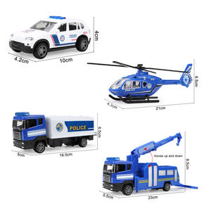 Camion jouet pour enfants, voitures de Police, camion de grue en alliage, hélicoptère moulé sous pression, véhicules jouets de la série de Police HN900211 - Product Image 3