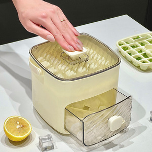 Boîte à glaçons portable grande capacité pour réfrigérateur domestique, moule à glace manuel en plastique PP pour blocs de glace pressés - Product Image 2