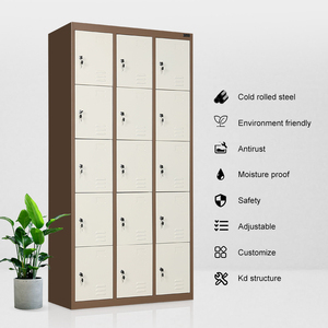 Armario de Almacenamiento Metálico Moderno, Ecológico y Duradero, con 15 Puertas, para Gimnasio, Vestuario, Supermercado, Escuela, Uso en Exteriores, <span class=keywords><strong>IGO</strong></span> - Product Image 3
