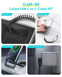 SUNGUY 60W Retractable USB <b>C</b> Fast <b>Charging</b> <b>Cable</b> Data <b>Cable</b> USB-<b>C</b> Charger for Mobile Phone Laptop Car - Product Image 5