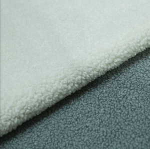 Tissu polaire GRS certifié, 100 % polyester, doux, bouclé, tissé, double face, épais, coupe-vent, pour canapé et filles - Vente chaude - Product Image 1