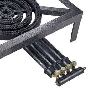 Peinture noire cuisinière à gaz à 4 anneaux nouveau modèle de brûleur en fonte haute puissance pour <span class=keywords><strong>Wok</strong></span> et cuisson - Product Image 3
