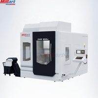 Centre d'usinage CNC à grande vitesse 5 axes CMC-550B Taiwan avec fraiseuse verticale automatique à table rotative pour le métal