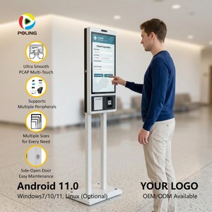 Sistema di Check-in e Registrazione Pazienti Ospedalieri con Terminale Touch Screen da 21,5 23,8 27 32 Pollici, Chiosco Self-Service Medico - Product Image 1
