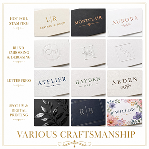 Cartes de visite personnalisées, papier cartonné laminé 300 g/m², impression offset recto-verso. Taille/couleur/logo/texte/code QR personnalisables. - Product Image 6