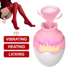 2024 new arrivals 7 mods tongue licks heating sucking vibrator female vibrating egg vibrator sex toys for woman