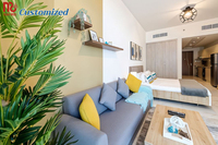 Mobilier d'appartement 5 étoiles en bois massif et métal pour chambre à coucher, salon, salle de bain et cuisine pour villas