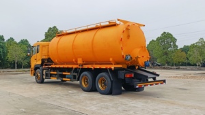 <span class=keywords><strong>รถ</strong></span>บรรทุกดูดสิ่งปฏิกูลแบบดูดสูญญากาศ ดองเฟิง 6*4 22 ลูกบาศก์เมตร เกียร์ธรรมดา เครื่องยนต์ดีเซล พร้อมถังเก็บน้ำเสียและปั๊มฉีดน้ำแรงดันสูง - Product Image 3