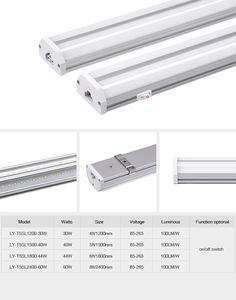 <span class=keywords><strong>Tube</strong></span> <span class=keywords><strong>LED</strong></span> en aluminium Lonyung T5 1FT 2FT 4FT 8FT, <span class=keywords><strong>dimmable</strong></span>, 6000K, montage en surface, luminaire linéaire à barre, tubes intégrés, lampe connectable - Product Image 5