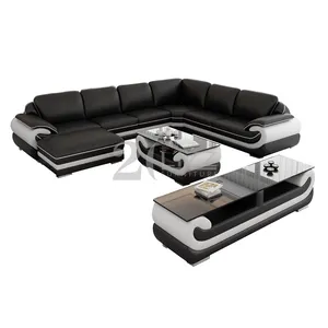 Современная секционная мебель для дома, итальянский диван, кожаный модульный угловой комплект для гостиной