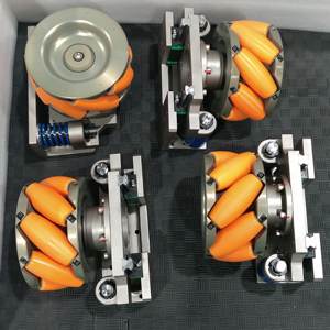 Rueda Mecanum integrada con servomotor de 4 pulgadas, rueda Omni, rueda de tracción direccional para carro de transferencia AGV de almacén - Product Image 5