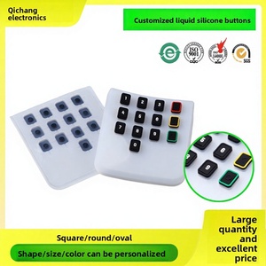 Boutons en caoutchouc pour jouets, poignée de caisse enregistreuse, boutons en silicone de qualité alimentaire, modèle de bouton en silicone 001 personnalisé - Product Image 2