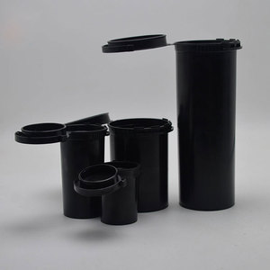 Factory Wholesale Child Resistant Pop Top <b>Containers</b> 13/19/30/60DR Smell Proof Airtight Plastic <b>Pill</b> Bottles CR Vials for Flower - Product Image 1