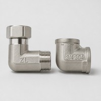 Raccord en T égal en acier inoxydable 304 OEM, moulé par investissement, fileté BSPP BSPT, 1/2, 3/4, 1 pouce, DN15, DN20, DN25, en stock pour l'eau