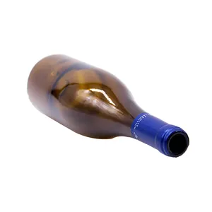 Botellas de vino de cristal transparente, tapón de rosca, 750ml, venta al por mayor