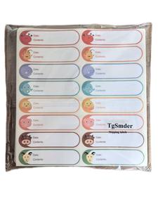 TgSmder 500 stuks 1 x 3 inch PP waterdichte beschrijfbare vriezer- en koelkastvoedseletiketten - Product Image 2