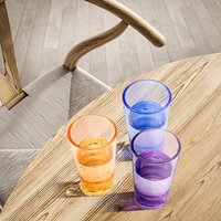 Ensemble de 6 gobelets en verre avec couleur pour la promotion, offre spéciale