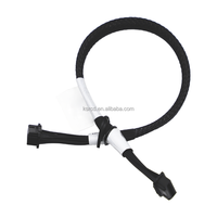 Kabel Adaptor Inti Tembaga LVDS Data Kecepatan Tinggi HSD Khusus, Perakitan Kabel Terpilin Berpelindung Quad untuk Tampilan Kamera Otomotif Gigabit