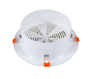 Vanne à disque en plastique ABS de haute qualité de style industriel pour systèmes CVC - Diffuseur circulaire mural facile à installer