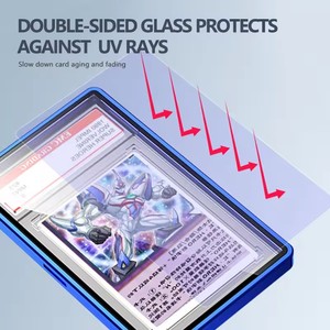 Étui de protection magnétique en métal pour cartes classées 35PT pour PSA Tcg Sport Poke <span class=keywords><strong>Mon</strong></span> Grading Bumper Guard pour cartes classées - Product Image 4