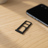 Tiroir pour carte SIM Micro SD pour Samsung Galaxy A23 4G 2022 A235F Noir