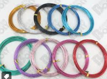 <span class=keywords><strong>Alambre</strong></span> artesanal <span class=keywords><strong>de</strong></span> <span class=keywords><strong>aluminio</strong></span> anodizado <span class=keywords><strong>de</strong></span> máxima resistencia, resistente al deslustre, recubierto <span class=keywords><strong>de</strong></span> Color para fabricación <span class=keywords><strong>de</strong></span> joyas, <span class=keywords><strong>manualidades</strong></span> decorativas dobladas - Product Image 2