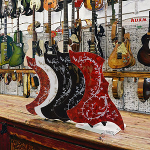 Protector de Palmeta Económico Negro en Forma de Lágrima, Adhesivo para Guitarra Acústica, para Instrumentos de Cuerda - Product Image 2