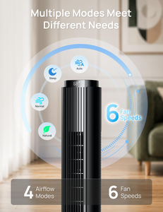 Ventilateur tour sans pales intelligent de haute qualité avec télécommande pour chambre et bureau, puissant, pour l'été, rafraîchisseur d'air domestique - Product Image 2
