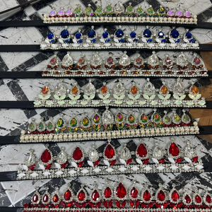 Diadema de Cuero Indio de Alta Calidad con Cristales y Logotipo Personalizado para Caballos, Accesorios Ecuestres para Montar a Caballo, OEM ODM - Product Image 1