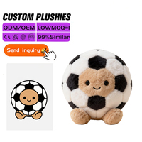 Service OEM ODM, simulation créative, jouets en peluche personnalisés de football, de basket-ball, de baseball, de rugby