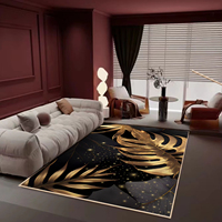 Tapis d'intérieur moderne 3D antidérapant pour enfants, doux, durable, facile à nettoyer, avec imprimé géométrique et abstrait pour salon et chambre à coucher