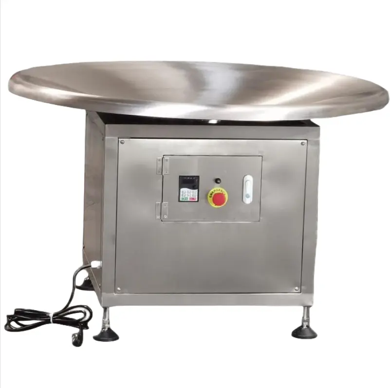 Adjustable 304 Stainless Steel Speed Rotary Accumulation Packing Table for the Food Processing Industry