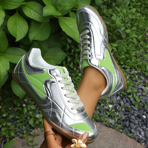 Zapatillas Deportivas Planas de Lujo para Mujer Bairuilun, Zapatos Casuales Antideslizantes Brillantes para Caminar - Product Image 3