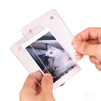Cadre photo magnétique en acrylique transparent pour photos Polaroid, Fujifilm Instax